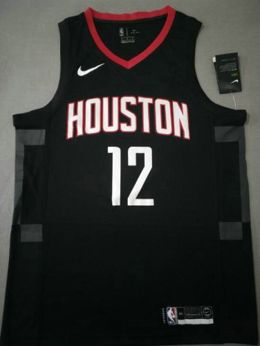 NBA 12 Howard Rockets Maillot noir imprimé